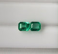 Natural Afghan Emerald Pair – Octagon Cut 1.77 Ct Each