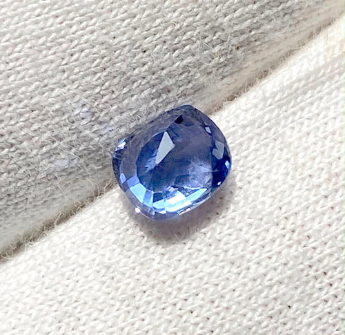 0.90 Cts Natural Blue Sapphire Cushion Cut Gemstone – Cornflower Royal Blue | 6x5x3.5 mm