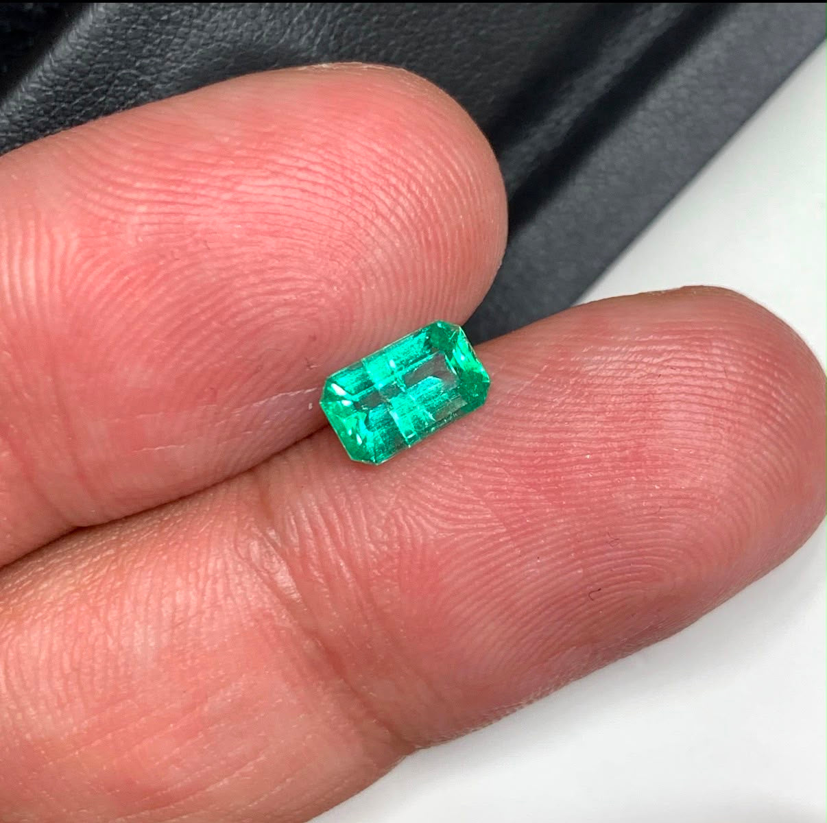 0.90 Ct Natural Panjshir Emerald Gemstone Octagon Shape