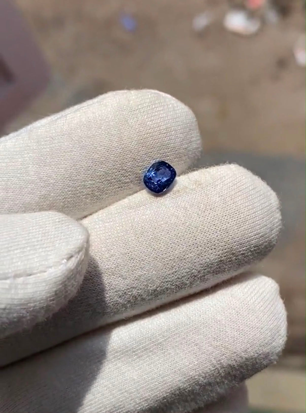 0.90 Cts Natural Blue Sapphire Cushion Cut Gemstone – Cornflower Royal Blue | 6x5x3.5 mm