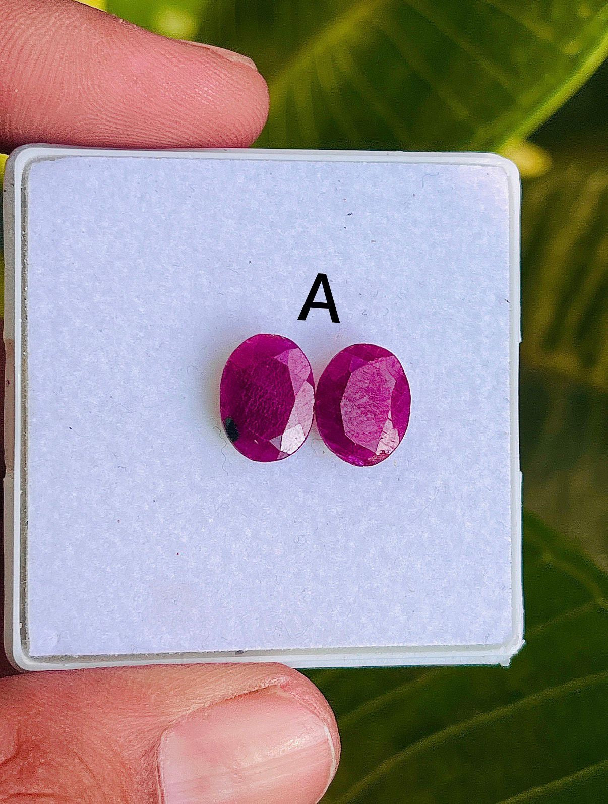 Faceted Oval Ruby Gemstone: African Loose Stone for Jewelry