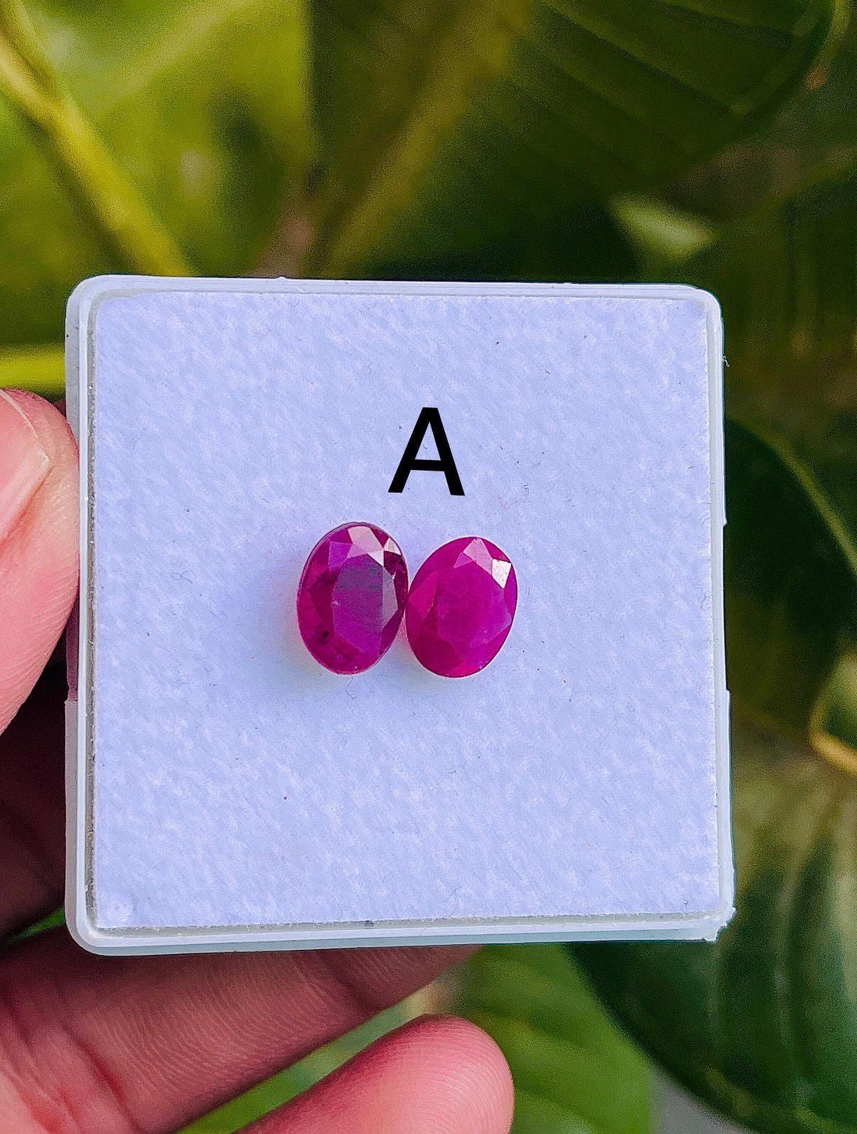 Faceted Oval Ruby Gemstone: African Loose Stone for Jewelry