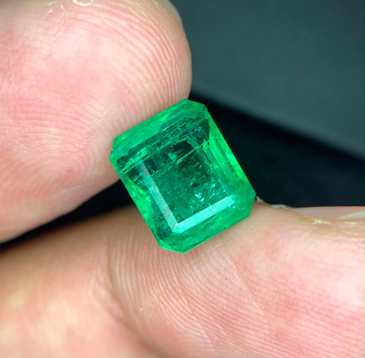 4.38 Ct Natural Afghan Emerald IGI Certified Emerald Cut Loose Gemston