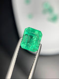 No Oil 3.10 carats Faceted Panjshir Emerald