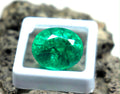 SEPALS GEMS | Natural Colombian Green Emerald – 18 Carat Oval Cut Loose Gemstone
