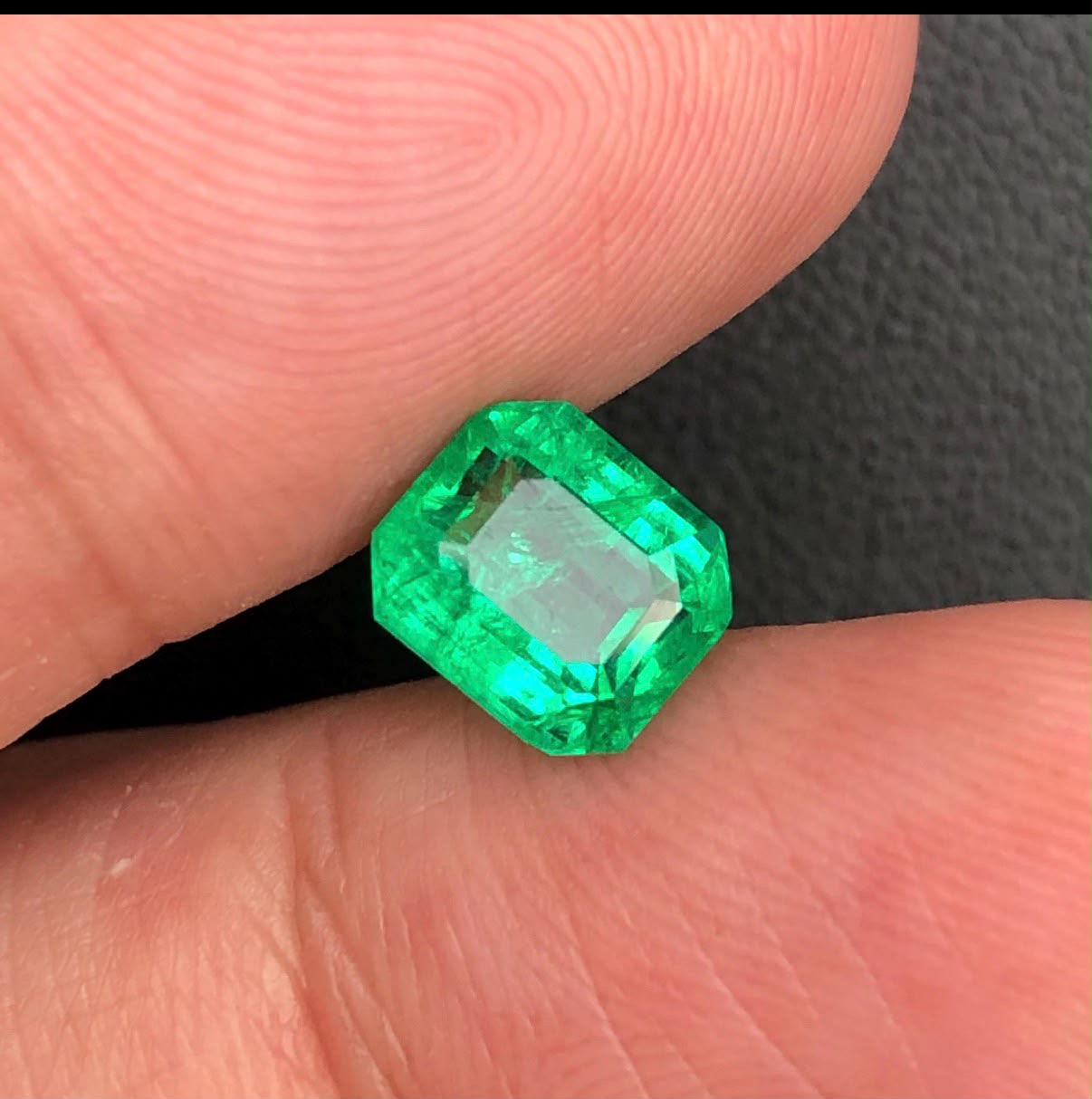 1.98 Ct Natural Panjshir Emerald Gemstone: Octagon Cut Collector Stone
