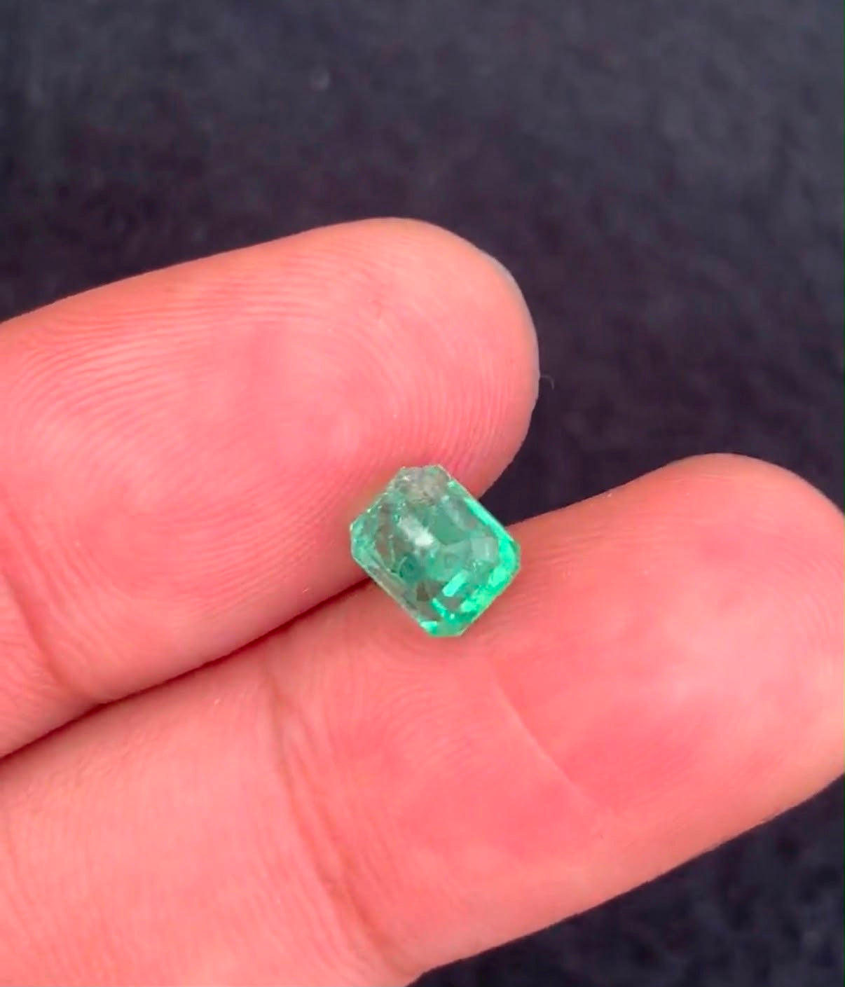 Gemstone: Natural Panjshir Emerald
Weight: 1.16 Carats
Cut: Emerald Cut
Dimensions: 6.34 × 5.06 × 4.71 mm
Origin: Panjshir Valley