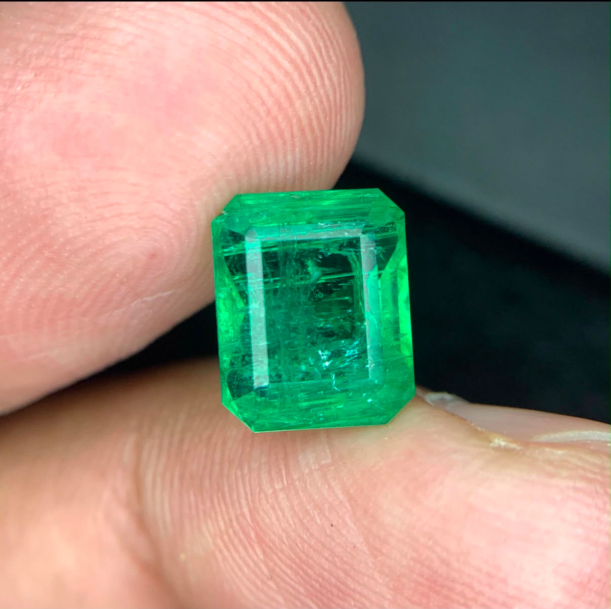 4.38 Ct Natural Afghan Emerald IGI Certified Emerald Cut Loose Gemston