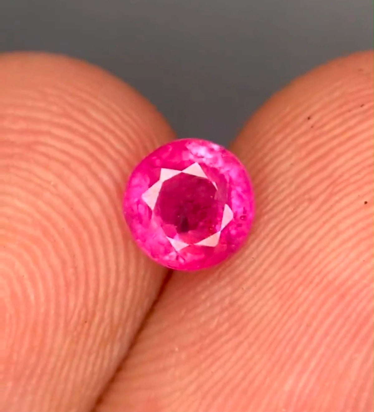 Natural Pink Ruby – Round Faceted 1.25ct