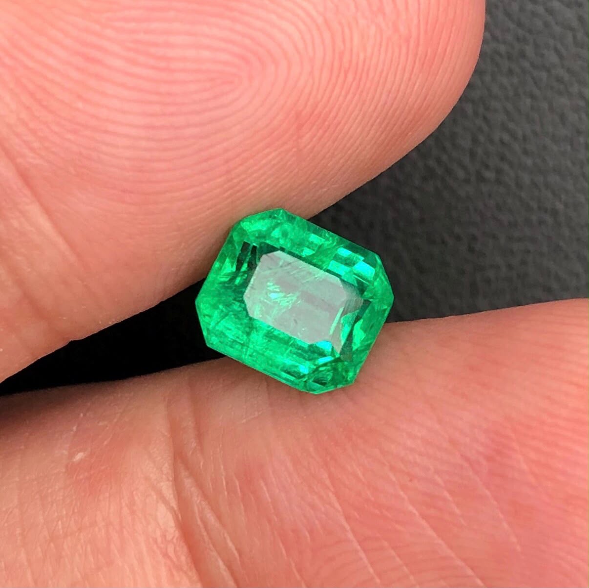 1.98 Ct Natural Panjshir Emerald Gemstone: Octagon Cut Collector Stone