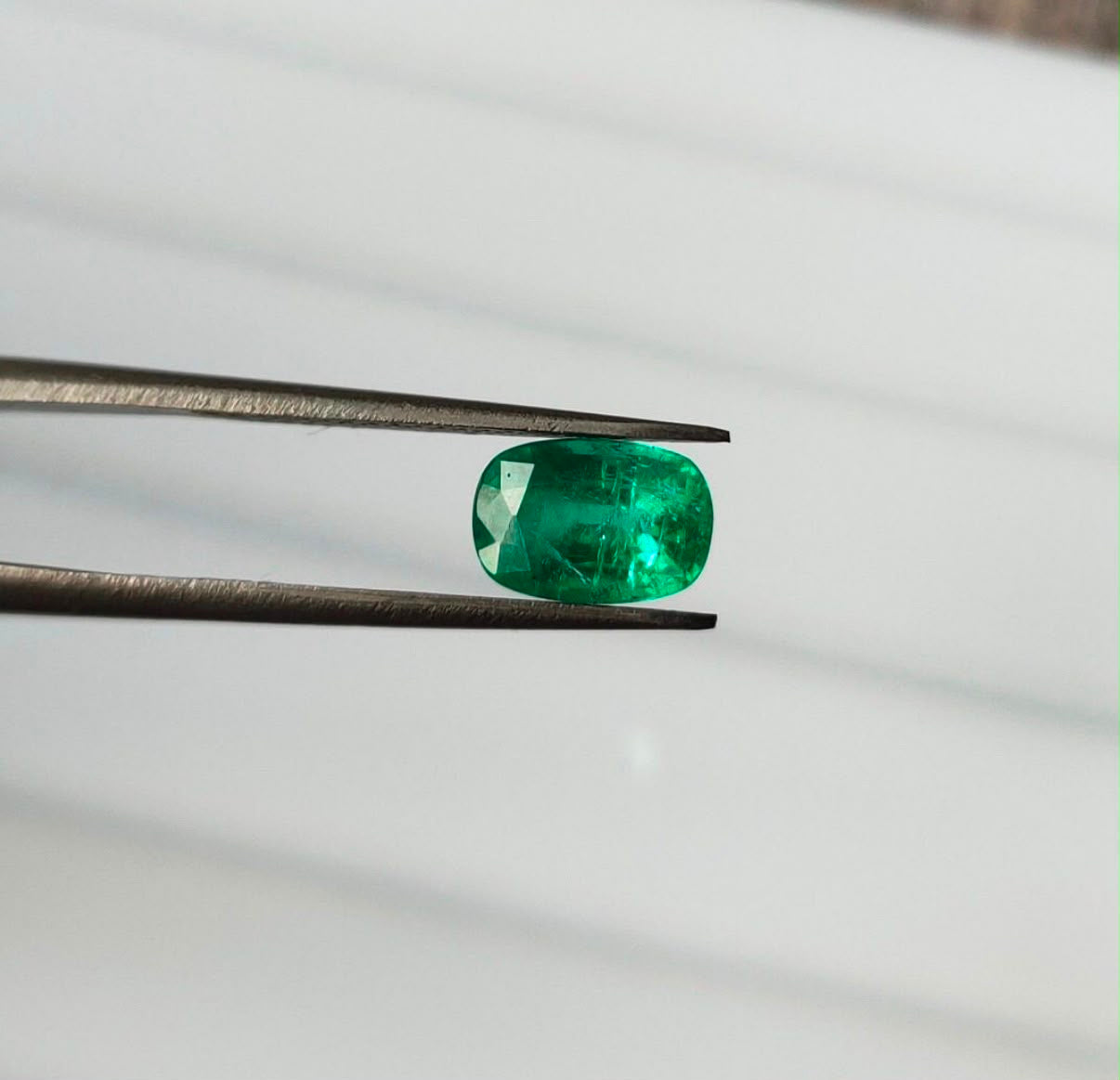 Natural Afghan Panjshir Emerald – Cushion Cut 1.32 Ct