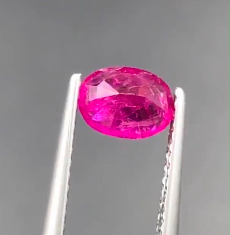 0.94ct Afghanistan Natural Pinkish Red Unheated Loose gemstone