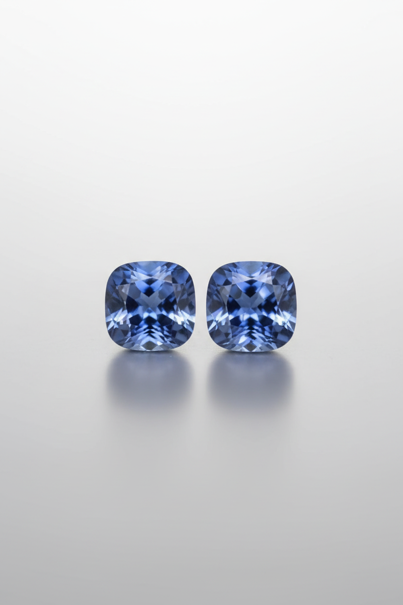 Blue Sapphire Pair Soft Gradient