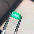 1.54 Ct Natural Afghan Emerald | Emerald Cut IGI Certified Loose Gemstone for Custom Jewelry