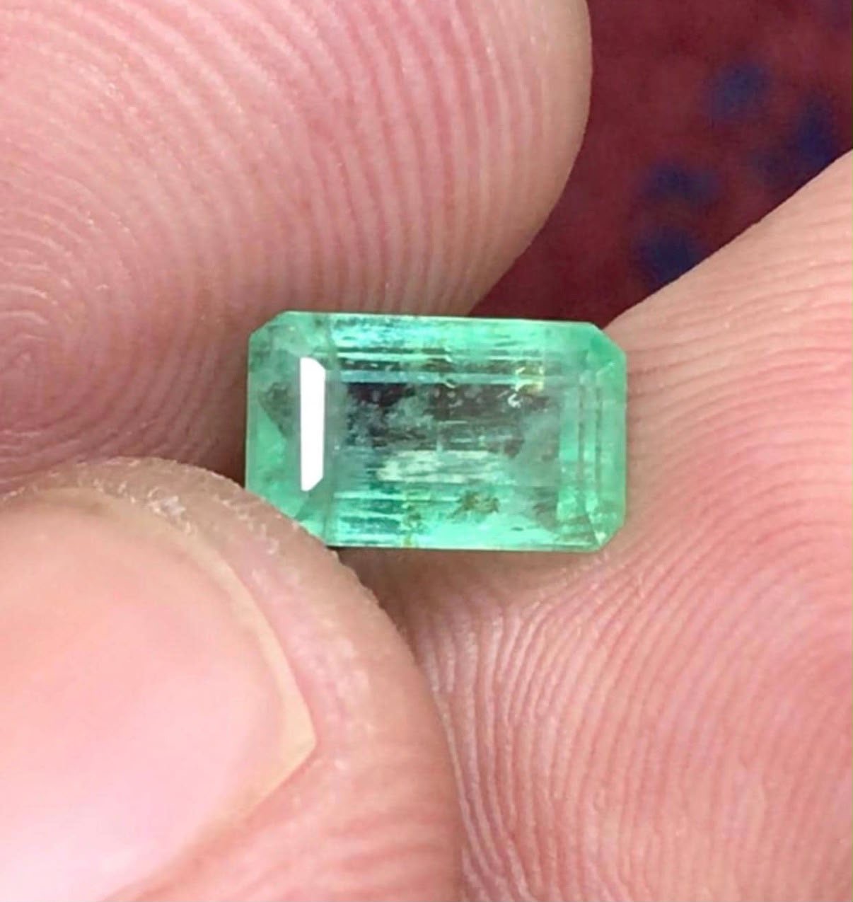 Emerald | 1.68 carats | Light-Green | Faceted | Gem Quality | Step Cut | Panjsher-Afghanistan