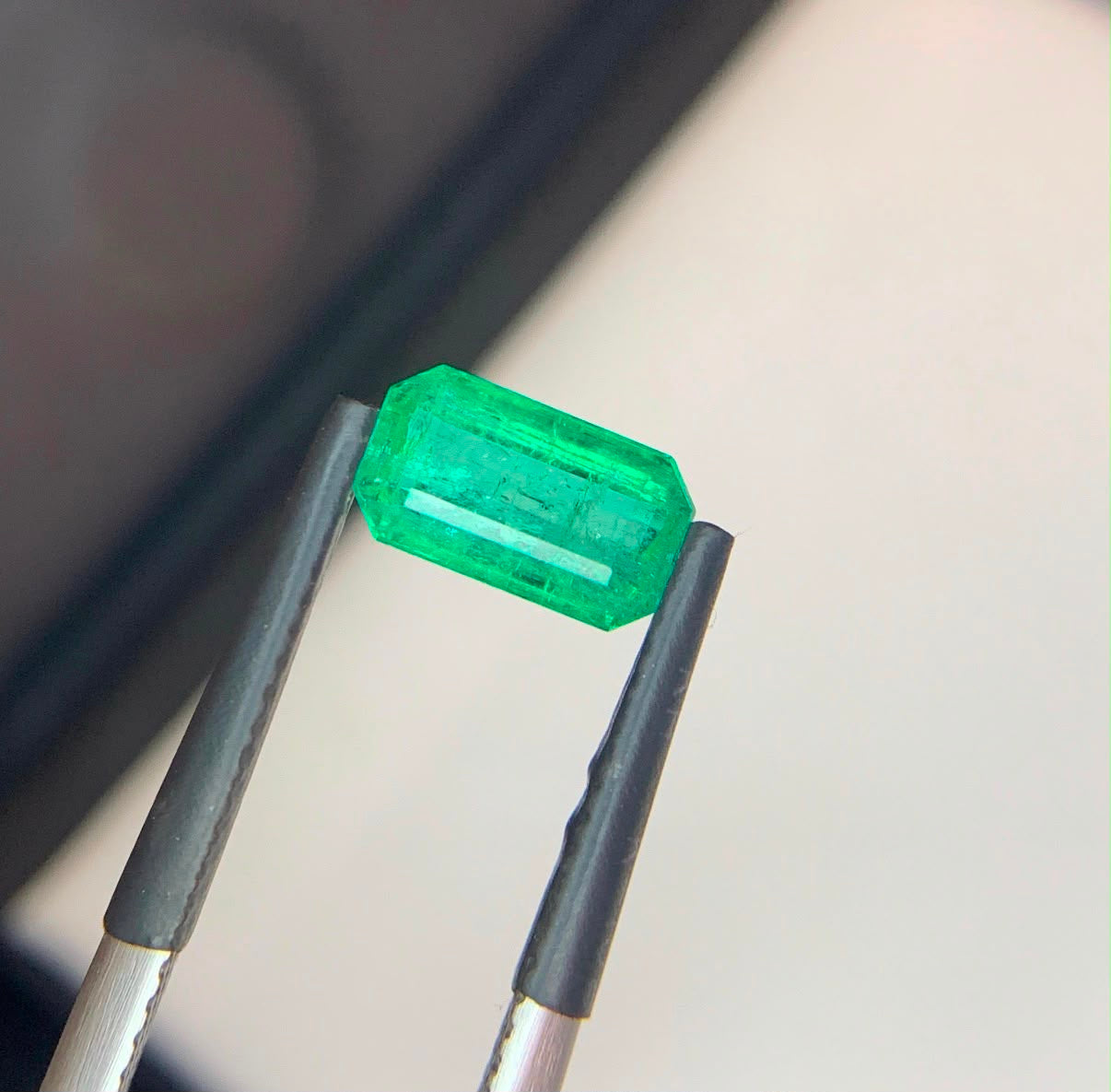 1.54 Ct Natural Afghan Emerald | Emerald Cut IGI Certified Loose Gemstone for Custom Jewelry
