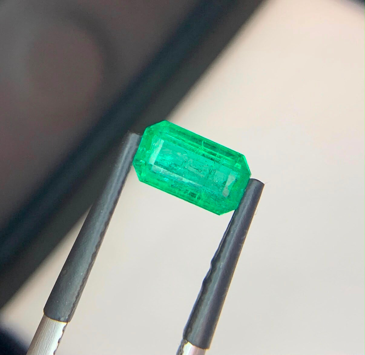 1.54 Ct Natural Afghan Emerald | Emerald Cut IGI Certified Loose Gemstone for Custom Jewelry