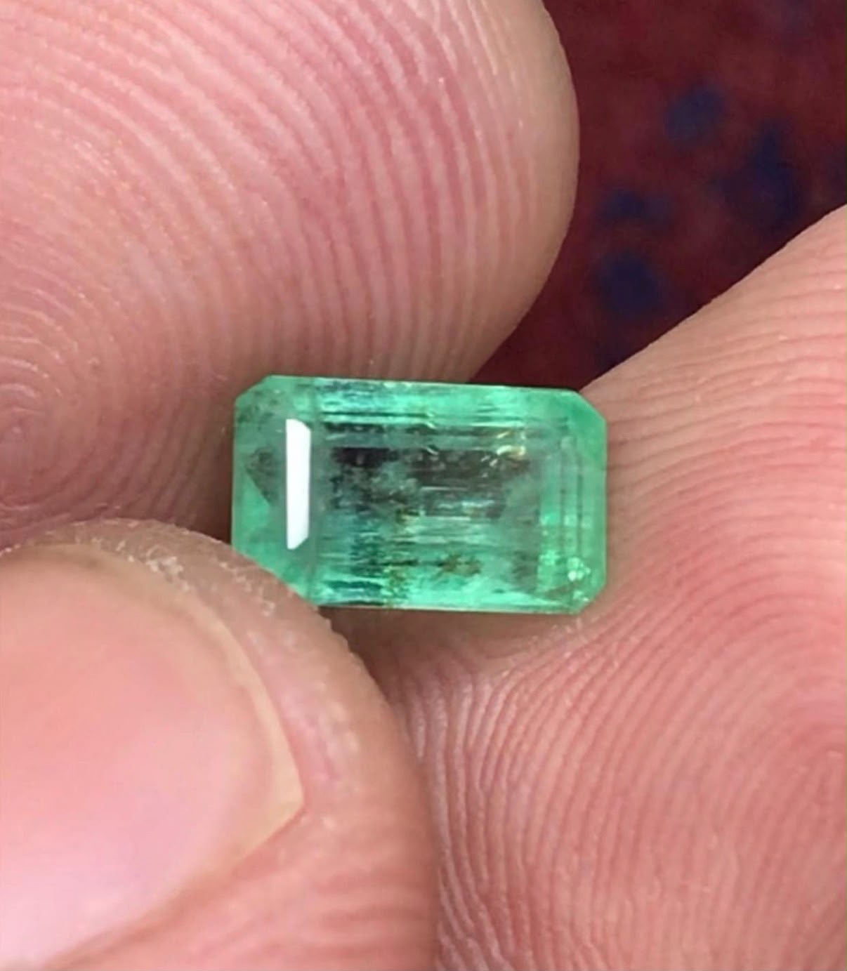 Emerald | 1.68 carats | Light-Green | Faceted | Gem Quality | Step Cut | Panjsher-Afghanistan